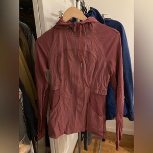 Lululemon dance studio jacket dusty mauve size 6
